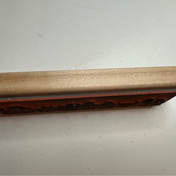 Stampin Up ‘96 Watermelon Birdhouse Sunflower 6.5X 1.5” Wood Block Stamp VINTAGE - Picture 4 of 14